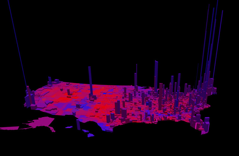 انتخابات أمريكا.. سر الأحمر والأزرق والأرجواني