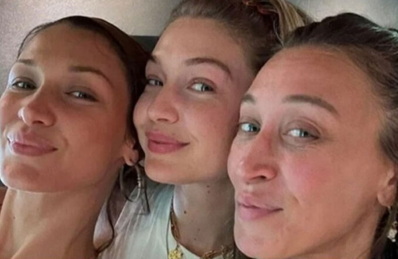 جيجي وبيلا حديد تفاجئان العالم بشقيقة جديدة