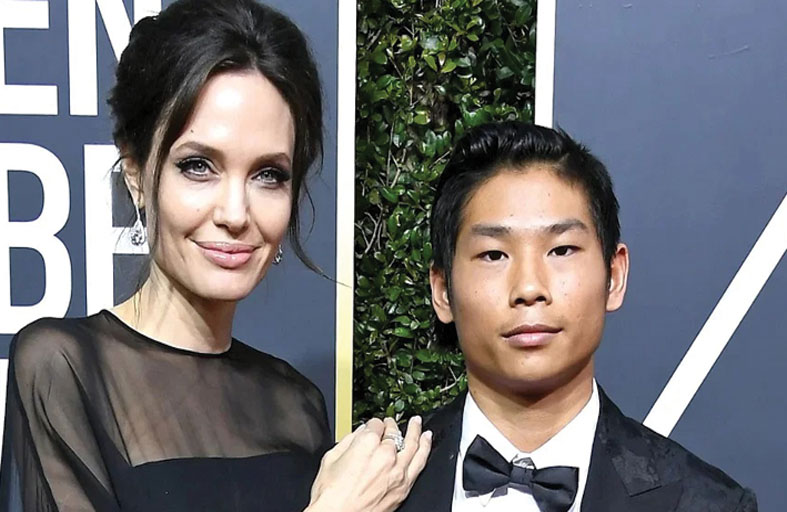 ابن أنجلينا جولي وبراد بيت يعمل «سرا»