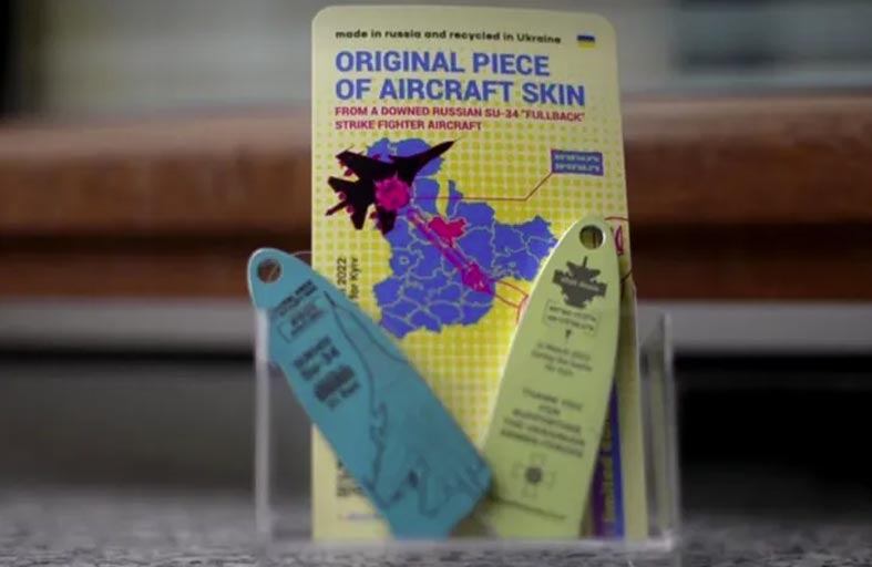 مفاتيح مصنّعة من حطام مقاتلة روسية