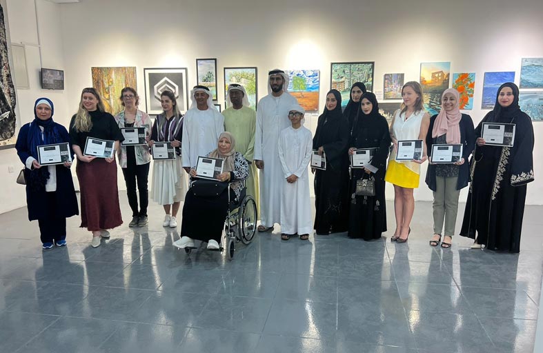 محمد بن كايد القاسمي يفتتح معرض اكتشاف المواهب في رأس الخيمة