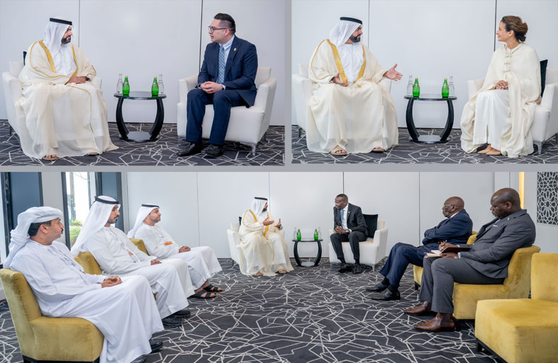 محمد الشرقي يلتقي عددا من القادة والضيوف في منتدى كرانس مونتانا بالرباط