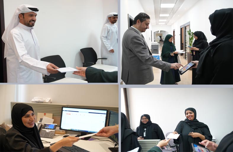 بلدية مدينة أبوظبي تحتفي بيوم السعادة العالمي بفعاليات لإسعاد موظفيها