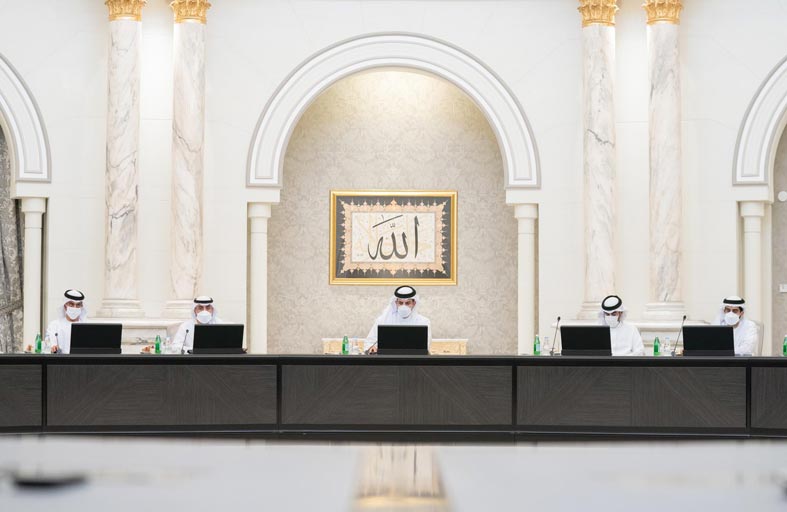 سلطان بن أحمد القاسمي يترأس اجتماع المجلس التنفيذي
