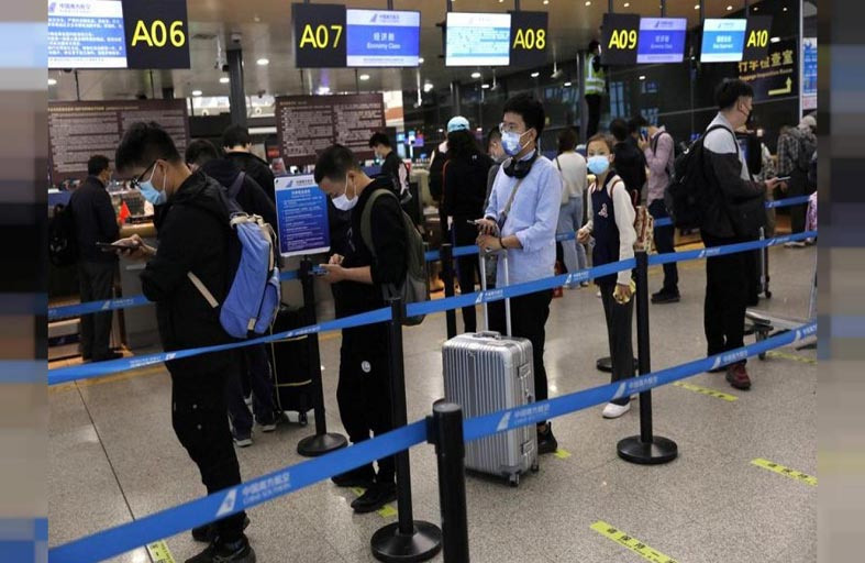  الصين تأمر بتعليق  رحلات قادمة من أمريكا 