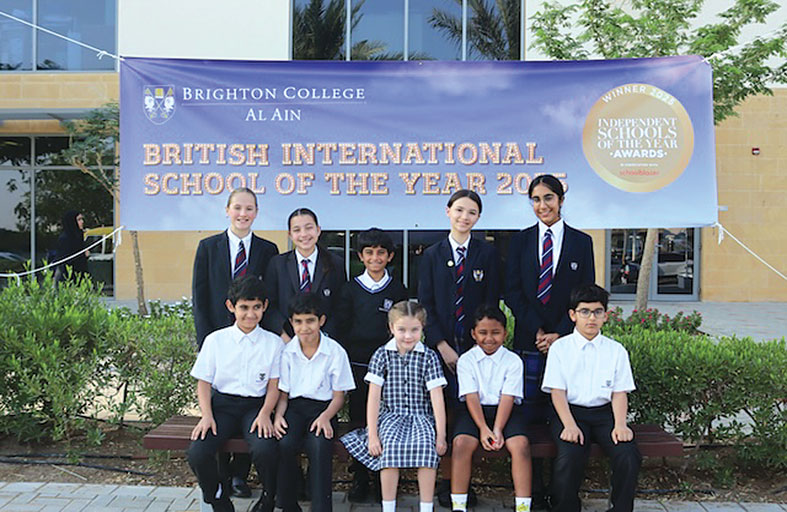 مدرسة برايتون كوليدج العين تُحرز لقب «أفضل مدرسة بريطانية دولية للعام» 