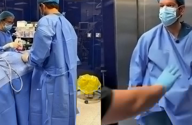 طبيب ينسحب من غرفة عمليات بسبب رموش صناعية!