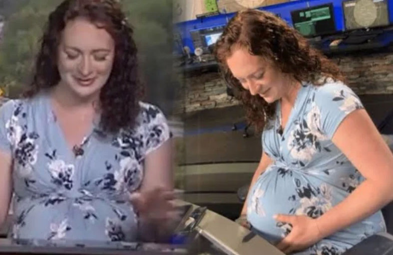 مذيعة تواصل تقديم برنامجها رغم ألم المخاض