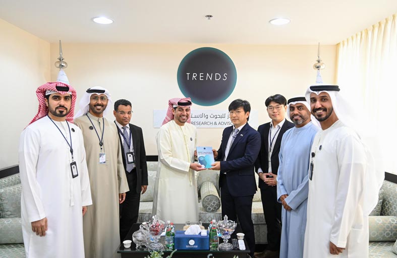 «تريندز» ووفد كوري يبحثان تعزيز التعاون البحثي