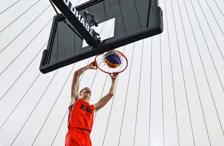 افتتاح مبهر لنهائيات بطولة العالم لكرة السلة الثلاثية بجزيرة ياس