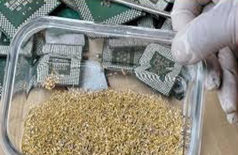 استخراج الذهب من النفايات الإلكترونية