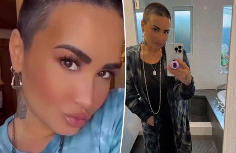 ديمي لوفاتو تحلق شعرها على الصفر