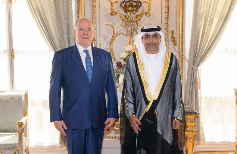 سفير الإمارات غير المقيم يقدم أوراق اعتماده إلى أمير موناكو