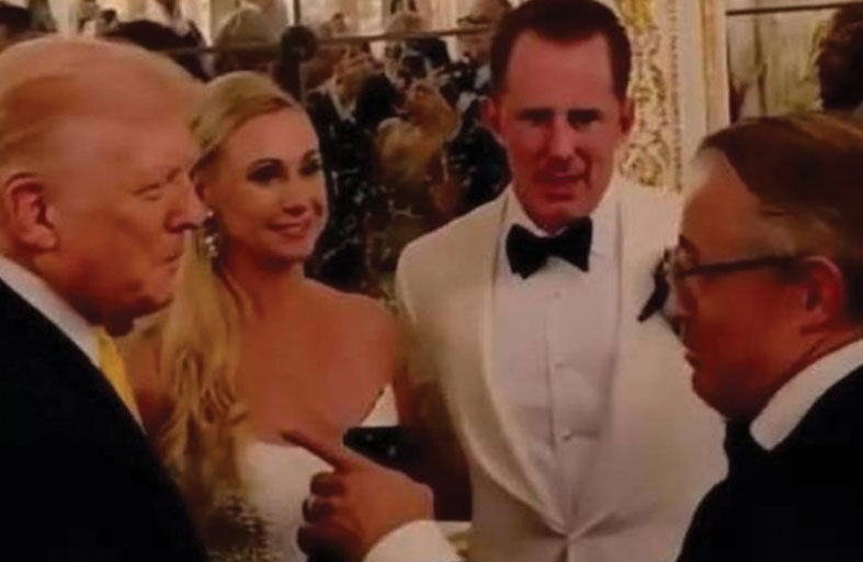 ترامب يقتحم حفل زفاف ويُعلن: «هذا الرجل سيدخلني الجنة»