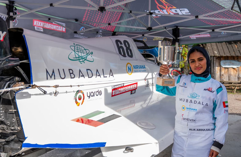 رقم شخصي جديد للمتسابقة علياء عبدالسلام في الفورمولا4 بالنرويج