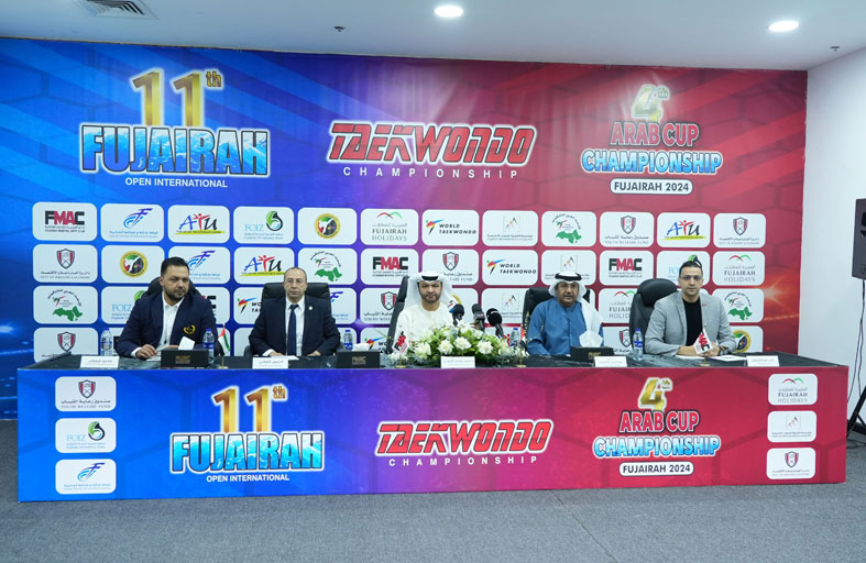 برعاية محمد الشرقي.. انطلاق بطولتي كأس العرب والفجيرة الدولية للتايكواندو 