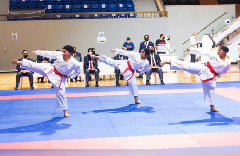 91 لاعباً ولاعبة يشاركون في بطولة كأس رئيس الدولة للكاراتيه اليوم