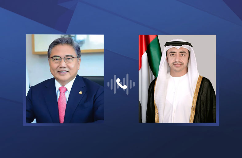 عبدالله بن زايد ووزير الخارجية الكوري يبحثان هاتفيا الأوضاع بالمنطقة وجهود حماية المدنيين