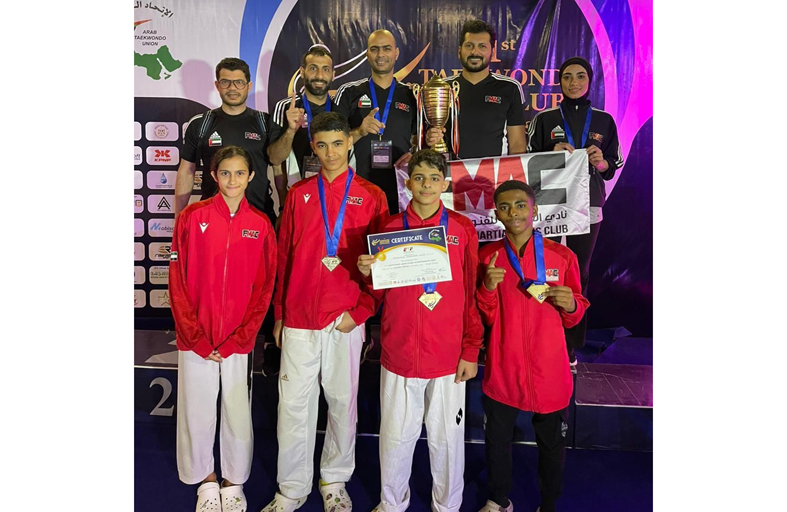 الفجيرة للفنون القتالية يحصد 7 ميداليات في عربية التايكواندو