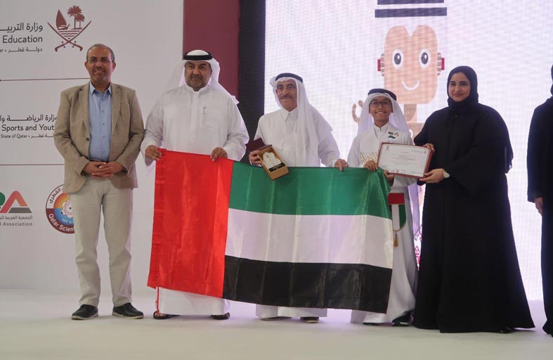 نادي الإمارات العلمي يحصد المركز الثاني في البطولة العربية للروبوت بقطر
