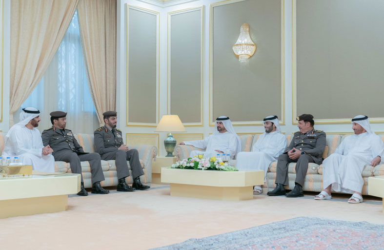 عبدالله بن سالم القاسمي يستقبل وفد الهيئة الاتحادية للهوية و الجنسية و الجمارك و أمن المنافذ