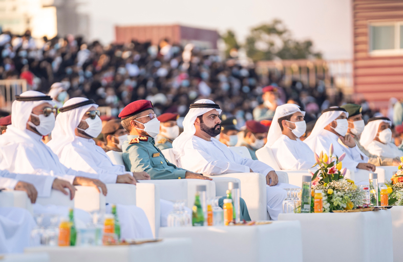 محمد الشرقي يشهد احتفالات الداخلية بالفجيرة ويهنئ سيف بن زايد باليوبيل الذهبي