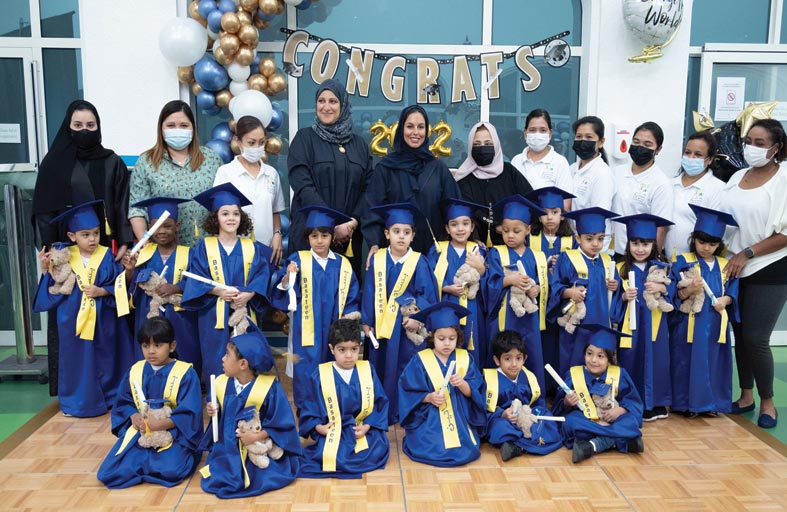  تخريج الدفعة السادسة عشرة لمركز وحضانة بساتين في نادي سيدات الشارقة