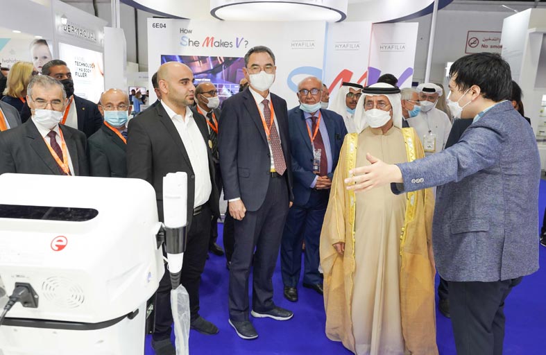 حشر بن مكتوم يفتتح الدورة الـ21 لمؤتمر ومعرض دبي ديرما 2022 