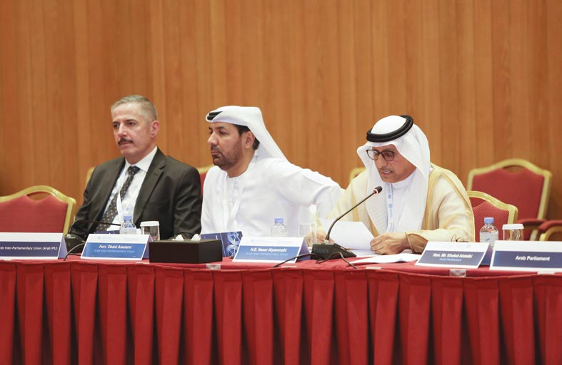 الشعبة البرلمانية تشارك في جلسة في الدوحة حول تشريعات مكافحة الإرهاب والعنف ضد المرأة