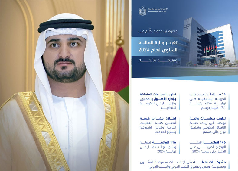 مكتوم بن محمد يطّلع على التقرير السنوي لوزارة المالية لعام 2024