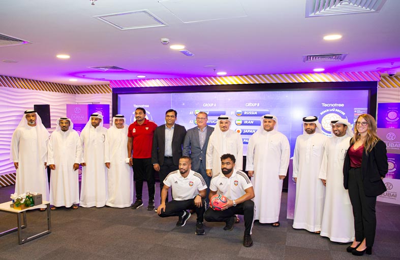 قرعة شاطئية القارات تضع الإمارات مع إسبانيا والبرتغال والسنغال 