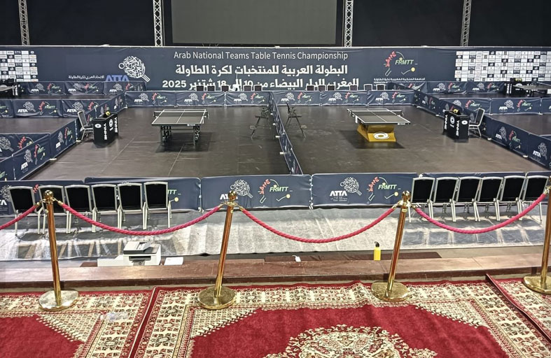 منتخب الإمارات يتأهل لنهائي مسابقتي الزوجي بالبطولة العربية لكرة الطاولة