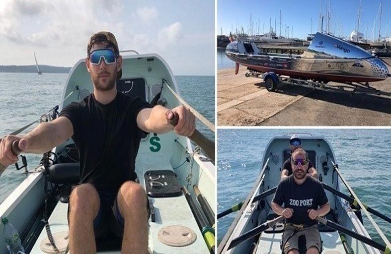 يخططون لعبور الأطلسي لجمع التبرعات 