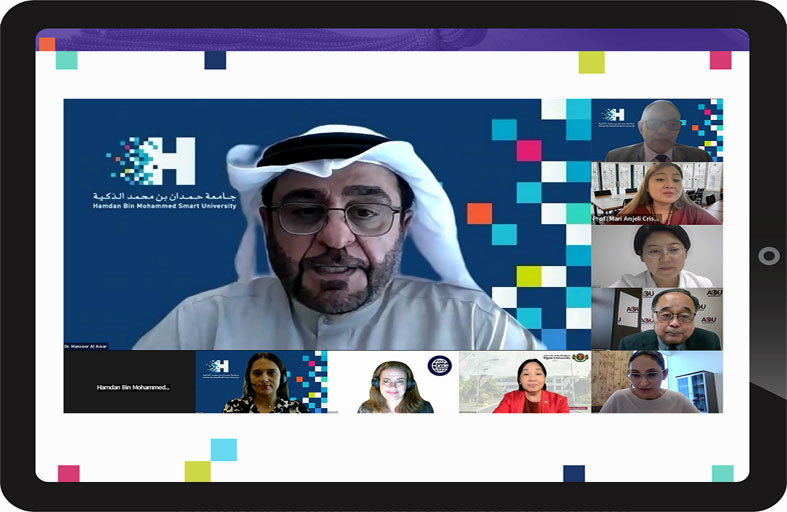 جامعة حمدان بن محمد الذكية و الفلبين المفتوحة يناقشان الإطار المرجعي لمؤسسات التعليم العالي