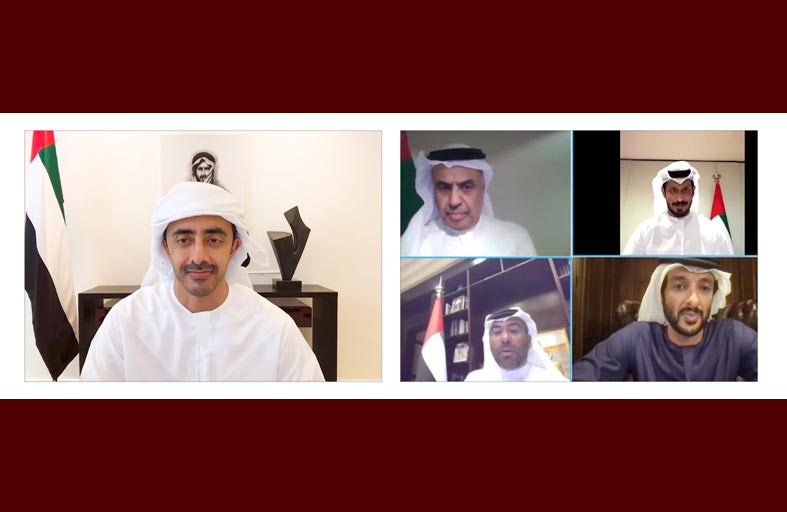 عبدالله بن زايد يترأس اجتماع اللجنة العليا للإشراف على الاستراتيجية الوطنية لمواجهة غسل الأموال وتمويل الإرهاب