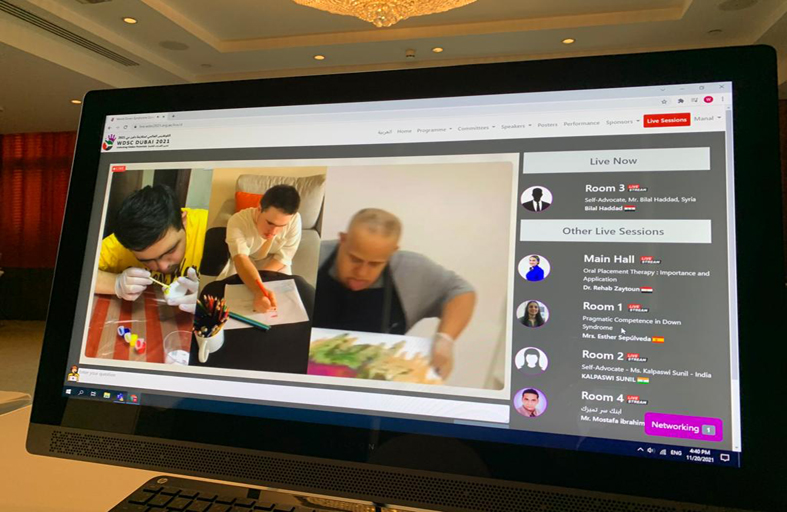 لليوم الثاني على التوالي يواصل الكونغرس العالمي لمتلازمة داون دبي 2021 عروضه التقديمية بنجاح منقطع النظير 