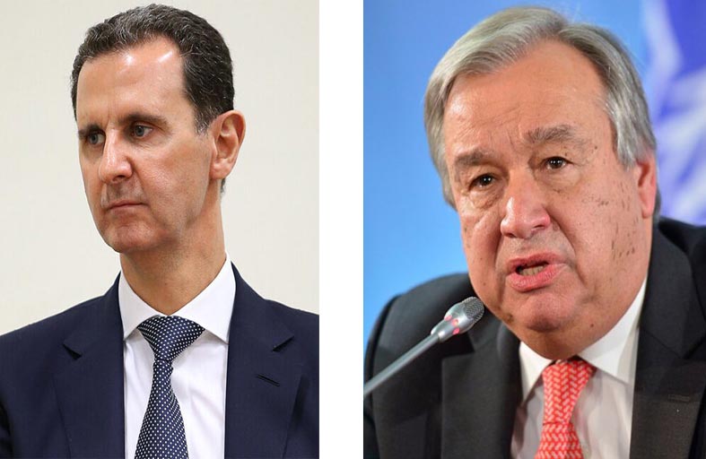 غوتيريش: الأسد وافق على فتح معبرين حدوديين إضافيين