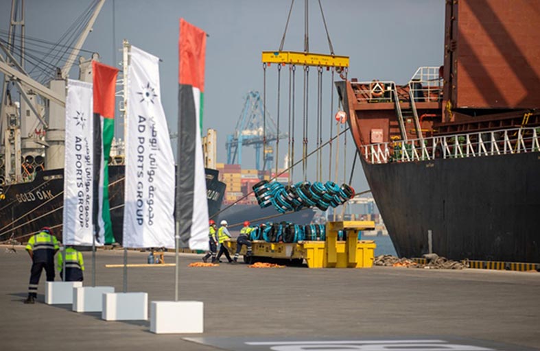 مجموعة موانئ أبوظبي تدعم التنويع الاقتصادي للدولة من خلال تطوير البنى التحتية للمركز الجديد في الإمارة