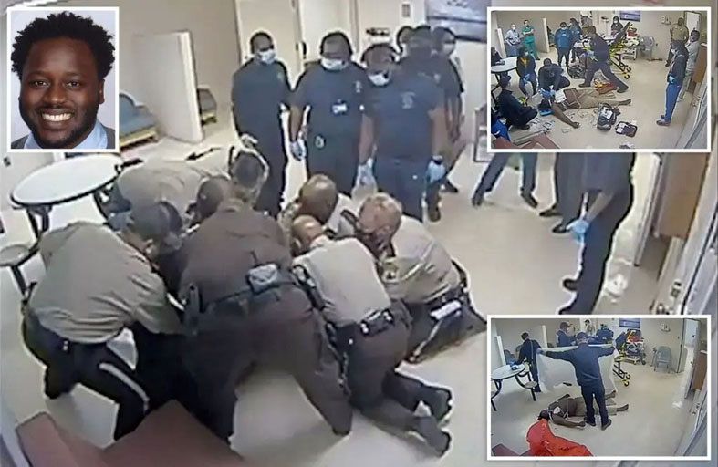 مات أثناء محاولة السيطرة عليه في مستشفى الأمراض العقلية