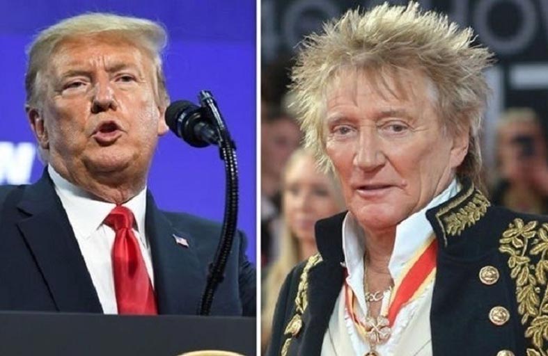 زوجة رود ستيوارت تنهي صداقته مع ترامب