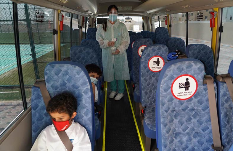 مركز النقل المتكامل .. استعدادات وإجراءات احترازية لنقل آمن للطلبة مع بدء العام الدراسي الجديد