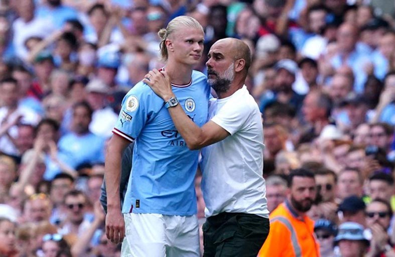 غوارديولا يجدّد ثقته بهالاند «الإيجابي» 