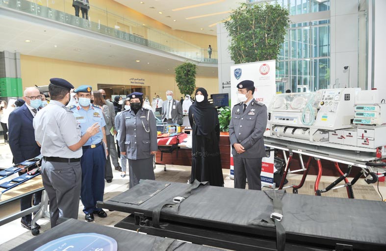  شرطة أبوظبي تشارك بأسبوع الوقاية من الإصابات والحوادث في شخبوط الطبية 