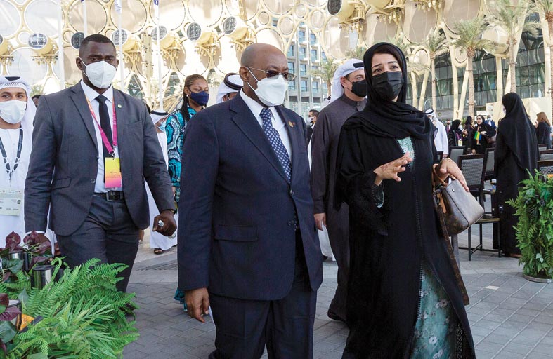 الفرقة الرئيسية للقوات المسلحة الغابونية قدمت مزيجاً من الإيقاعات العسكرية والأعمال الكلاسيكية ومقطوعات من التراث الشعبي الغابوني