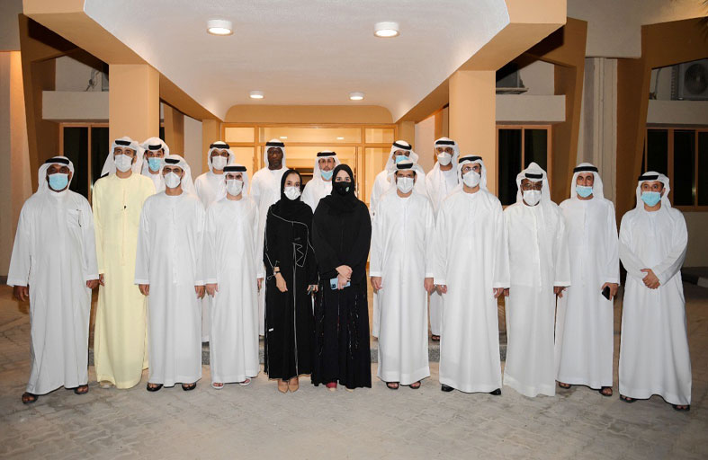 وفد نادي الإمارات يهنئ إدارة الرمس بالتشكيل الجديد