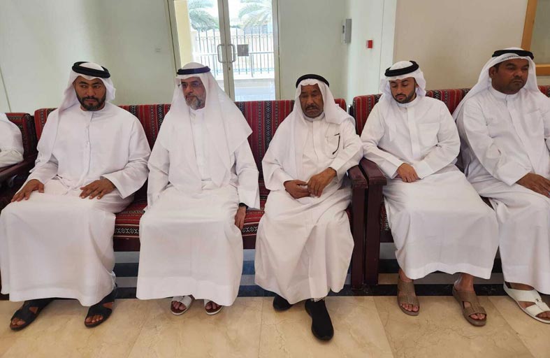 ولي عهد الشارقة يعزي في وفاة حرم جمعة ابراهيم السويدي بالشارقة
