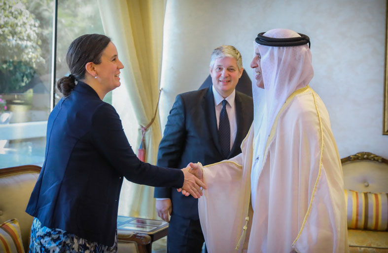 حاكم رأس الخيمة يستقبل سفير ألمانيا وقنصلها العام 