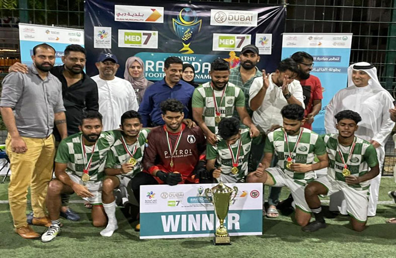 «الروح الإيجابية» بشرطة دبي تتوج الهند في بطولة الجاليات لكرة القدم