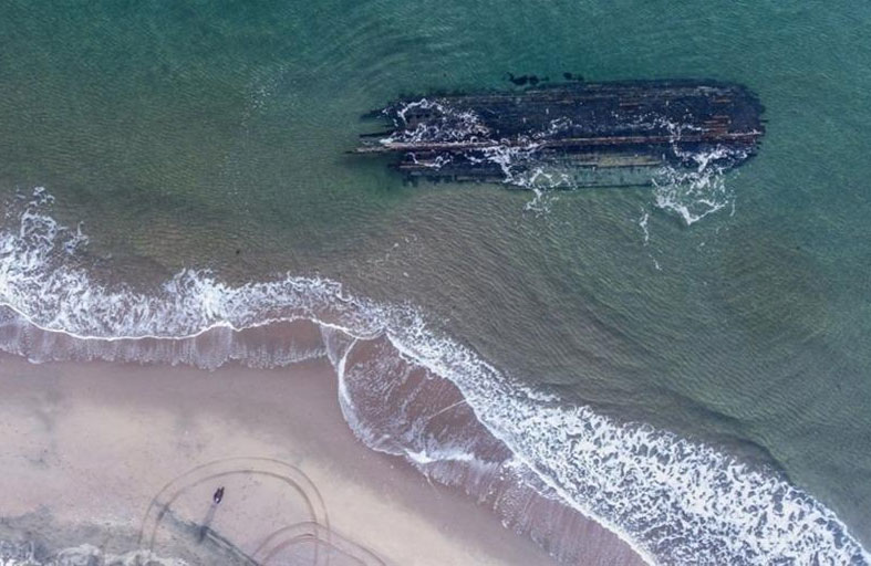 العثور على حطام سفينة من القرن الـ 19 