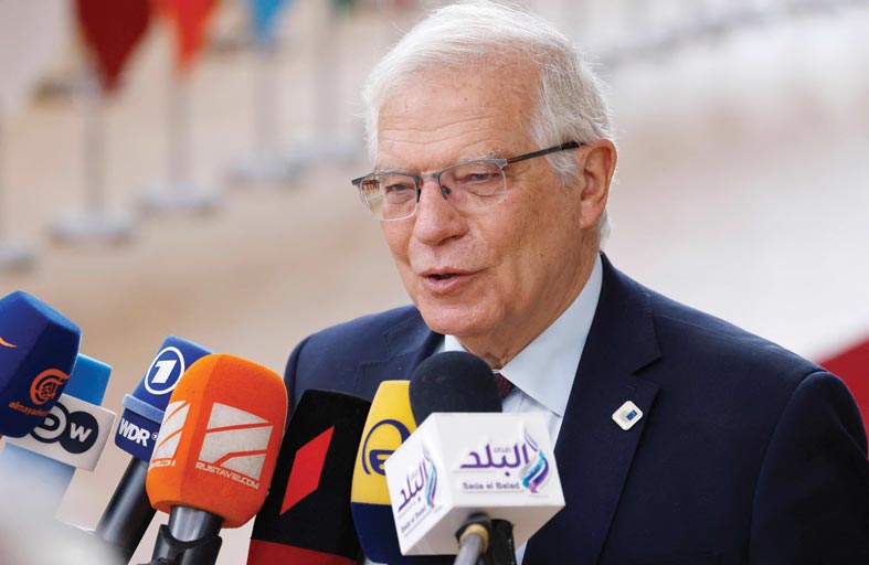 بوريل: الاتحاد الأوروبي يحتاج لتغيير جذري في سياساته الدفاعية